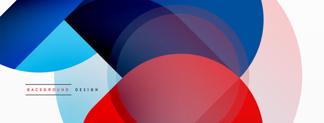 Creative geometric wallpaper. Minimal circle triangle and square line abstract background. Vector illustration for wallpaper banner background or landing page