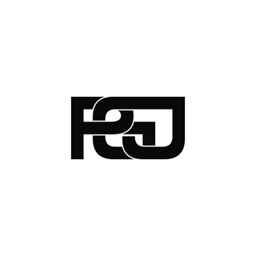 pgj letter original monogram logo design