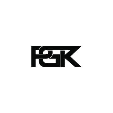 pgk letter original monogram logo design