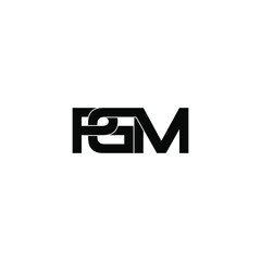 pgm letter original monogram logo design
