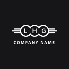 LHG  letter logo design on black background. LHG   creative initials letter logo concept. LHG  letter design.
