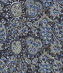 Ajrakh Pattern and block print and batik print Background digital printing textile pattern