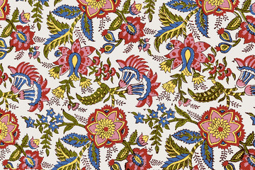 Ajrakh Pattern and block print and batik print Background digital printing textile pattern - obrazy, fototapety, plakaty