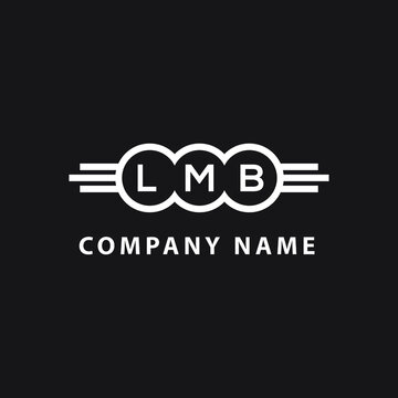 LMB  letter logo design on black background. LMB   creative initials letter logo concept. LMB  letter design.
