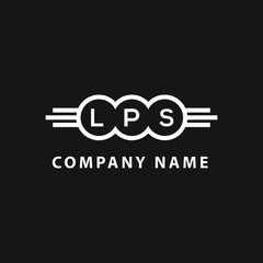 LPS letter logo design on black background. LPS creative initials letter logo concept. LPS letter design. 