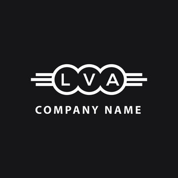 LVA  letter logo design on black background. LVA   creative initials letter logo concept. LVA  letter design.
