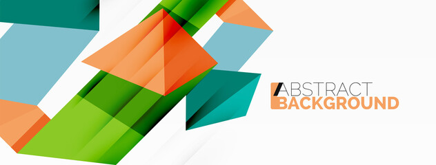 Creative geometric wallpaper. Abstract ribbon style line composition. Techno business template for wallpaper, banner, background or landing