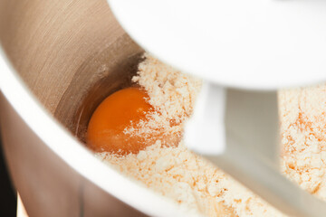 Making homemade pasta. The concept of healthy homemade food, Italian traditions. Front view.