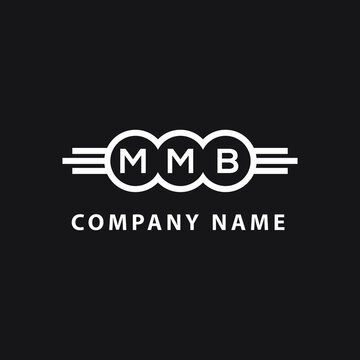 MMB letter logo design on black background. MMB  creative initials letter logo concept. MMB letter design.
