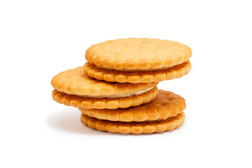 Cookies on a white background