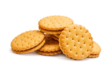 Cookies on a white background