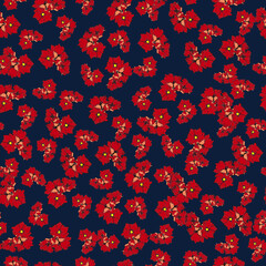 Fototapeta na wymiar Beautiful pattern with flowers and leaf.Floral vector illustration. 