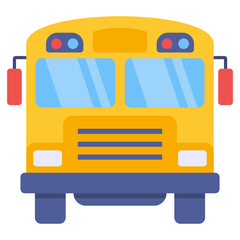 Modern design icon of school bus