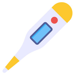 An editable design icon of digital thermometer