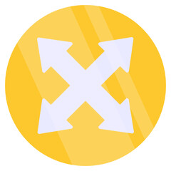 Modern style icon of expand arrow