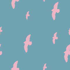 Decorative seamless pattern. Simple abstract shape