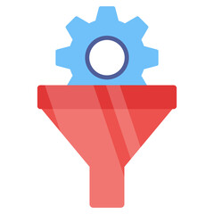 Premium download icon of funnel setting