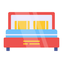 Beautiful design icon of bedroom