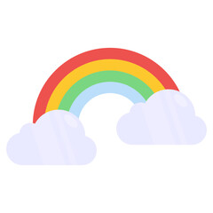 Vector design of rainbow