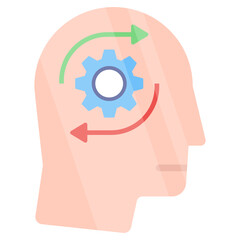 Modern design icon of brainstorming