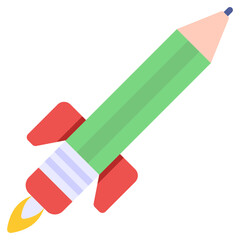 An icon design of pencil