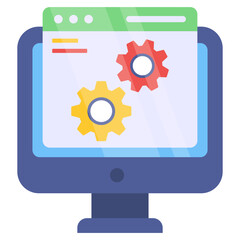 An icon design of web setting