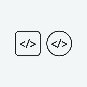 programing language vector icon illustration sign 