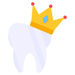 Modern design icon of dental crown