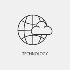 technology vector icon illustration sign 