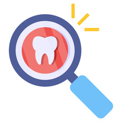 Premium download icon of search tooth