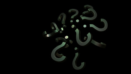 Obraz premium Pile of question in high definition