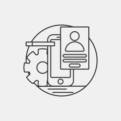 technology vector icon illustration sign 