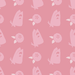 Decorative seamless pattern. Simple abstract shape