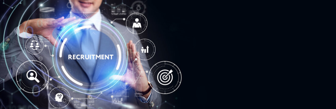 Business, Technology, Internet and network concept. Recruitment career employee interview business HR Human Resources concept.