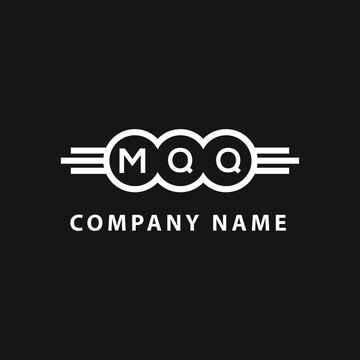 MQQ letter logo design on black background. MQQ  creative initials letter logo concept. MQQ letter design.
