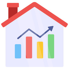 An icon design of property analytics