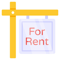 Premium download icon of rent board