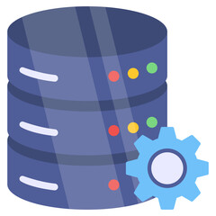 Creative design icon of database management