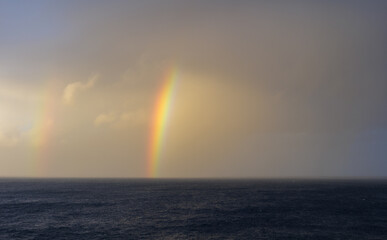 rainbow over the sea