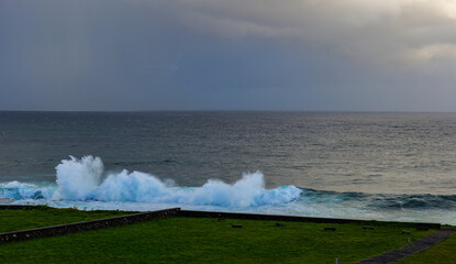 storm on the beach