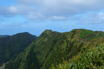Fototapeta na wymiar The Beautiful Landscape in Azores