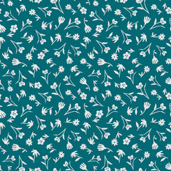 Spring summer botanical seamless pattern