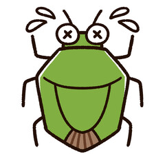 かわいいカメムシのキャラクター