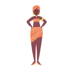 african woman standing