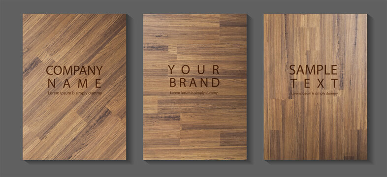 Vector Seamless wood floor texture, hardwood floor. in A4 size for design work cover book presentation. brochure layout and flyers poster template.
