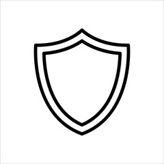 Obraz premium shield icon vector design template simple and clean