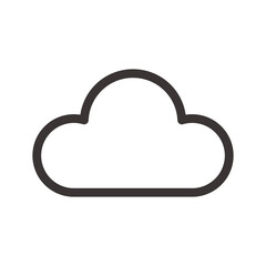 お天気アイコン　雲　曇り　クラウド　ベクターイラスト素材
