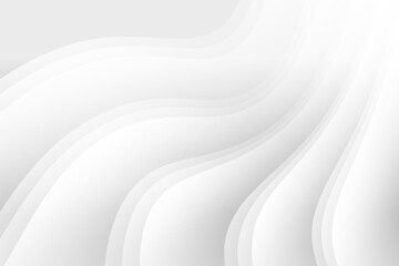 Abstract white and gray color, modern design background with geometric shape. Vector illustration.	