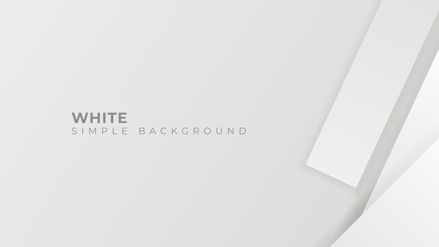 Grey and white 3d background geometry overlaps. Vector illustration.