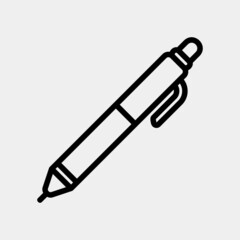 Pen icon in line style, use for website mobile app presentation